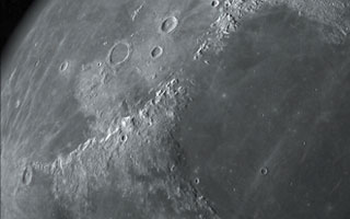 opção Vídeo da superfície da Lua
