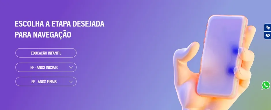 Selecionando etapa de ensino