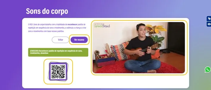 Opções para acessar o recurso
